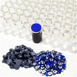 10ml Clear Glass Vial With Caps & Stopper Small Bottles Experimental Test Liquid Containers Wishing Bottles