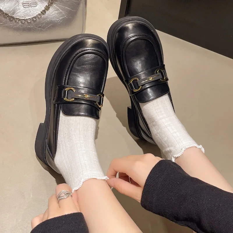 2025 Zapatos casuales y cómodos para mujer, zapatos informales de cuero para oficina para vacaciones, zapatos antideslizantes para mujer, zapatos Ж Dön Оь