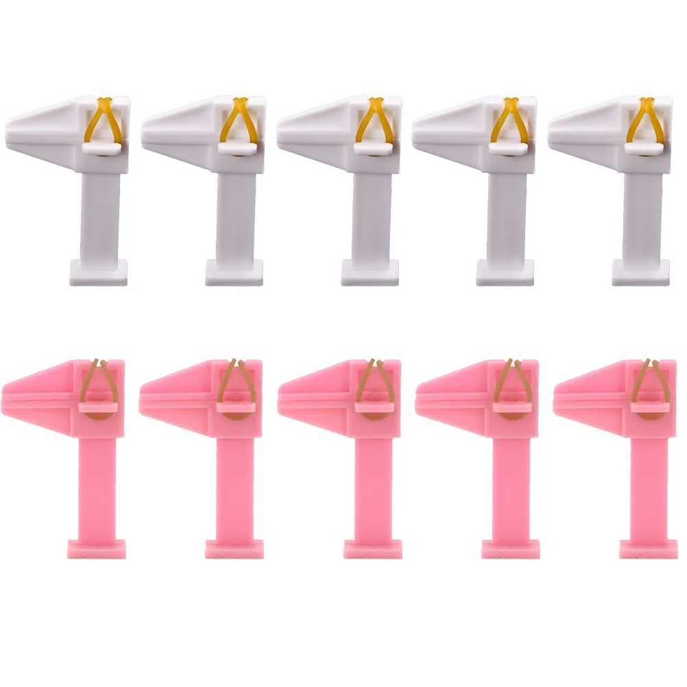 Strumento di fissaggio per clip di localizzazione per nail art in gel da 10 pezzi per manicure che modella la posizione fissa Forniture per saloni Posizionamento delle unghie in plastica