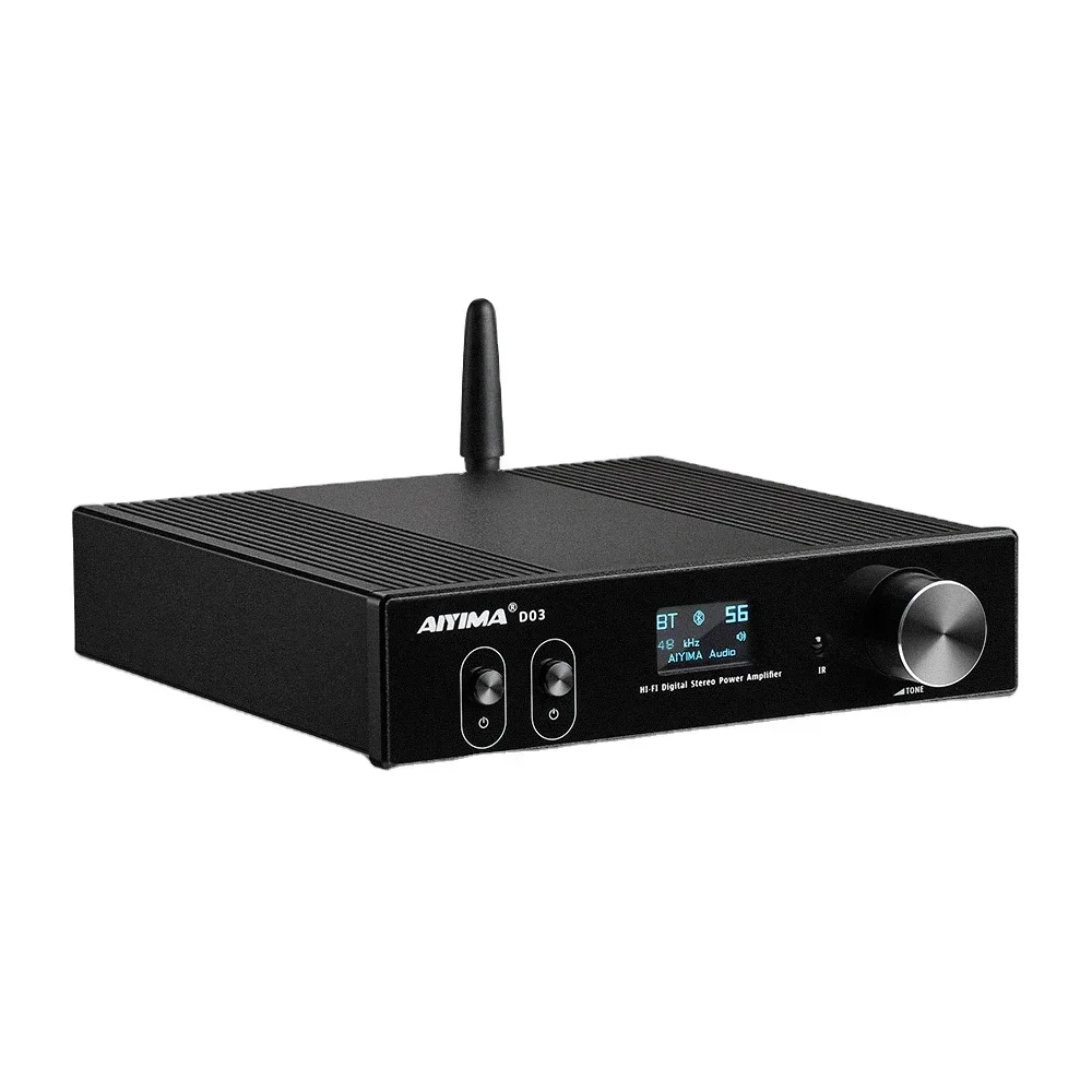 

In stock BT Amplifier 150Wx2 Stereo HiFi Sound Amplificador Subwoofer Amplifiers USB DAC OLED APTX AMP DIY 2.1 Home Theater