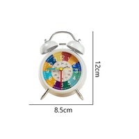 Creative Metal Alarm Clock Colorful Dual Bell Desktop Alarm Clock Wake Up Clock Living Room