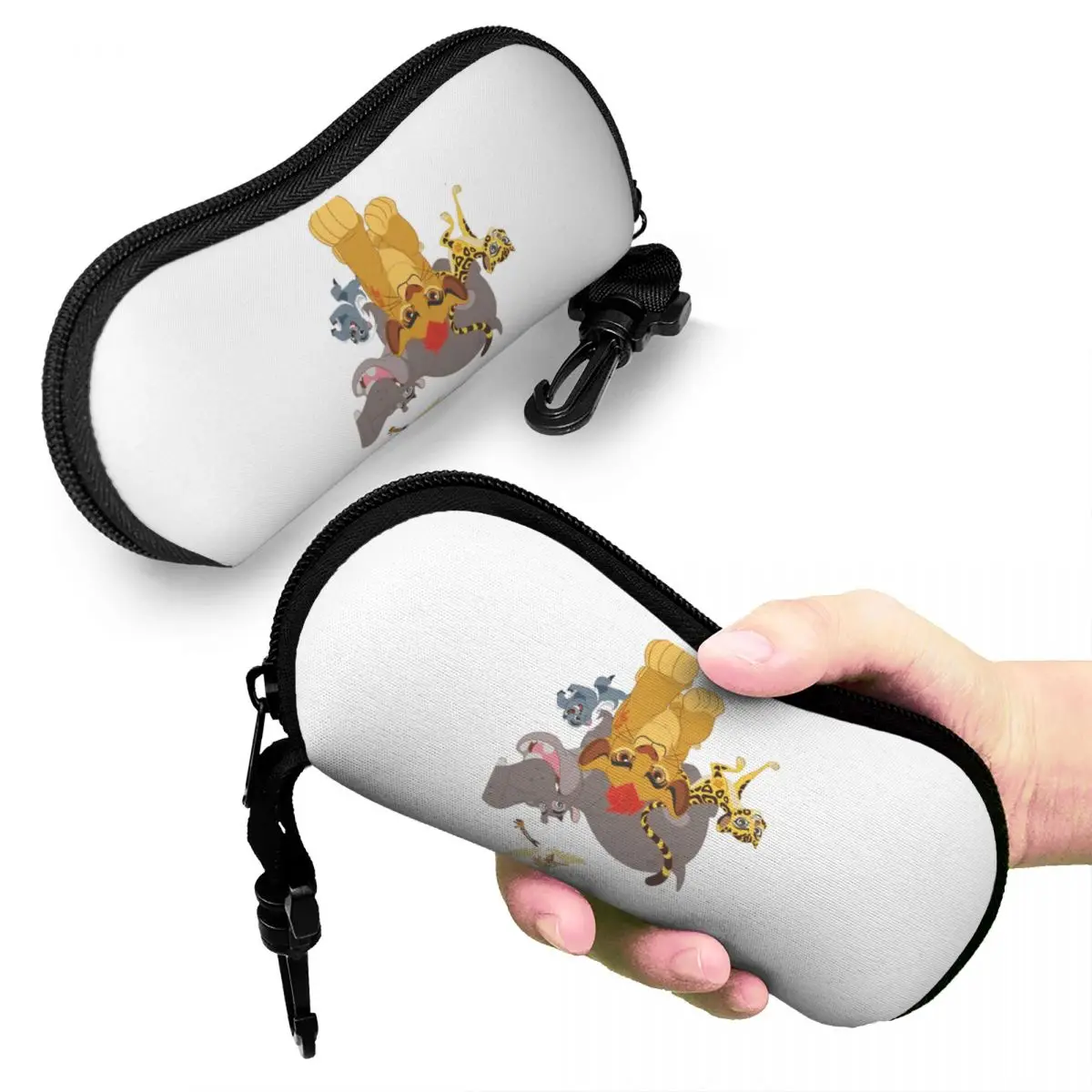 

Lion Guard Shell Glasses Case Protector Sunglasses Box Women Men Soft Eyeglass Bag Pouch