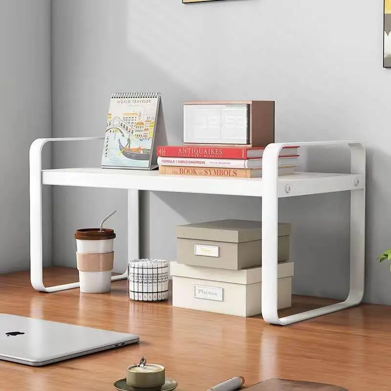Multi-Layer Desk Organizer Shelf Office Computer Table Storage Solution Student Desk Arrangement Foldable Partition Cabinet