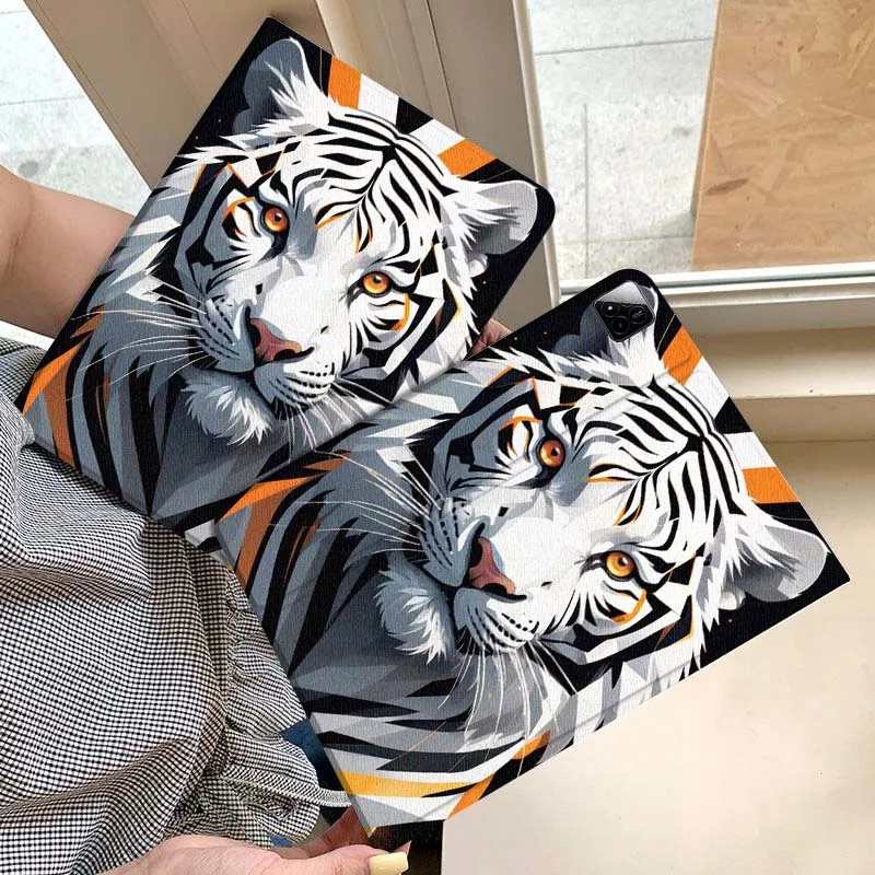 

Red Moon Tiger Head Tablet Case For Xiaomi Redmi Mini Pad SE K 2 4 5 6 7 8 2023 2025 11 8.8 11.2 10.1 Pro Gift