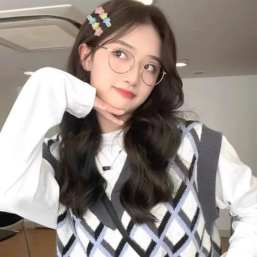 새로운 합금 별 모양 헤어 클립 요정 같은 달콤한 Y2K 헤어 클립 도파민 헤어 액세서리 앞머리 클립 소녀용