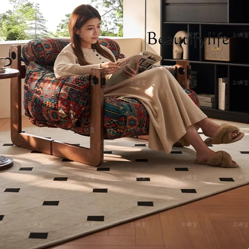 W Design كرسي كراسي غرفة المعيشة الفاخرة صالة الكبار الحديثة شرفة كرسي مريح واحد Sessel الاسترخاء الأثاث للمنزل