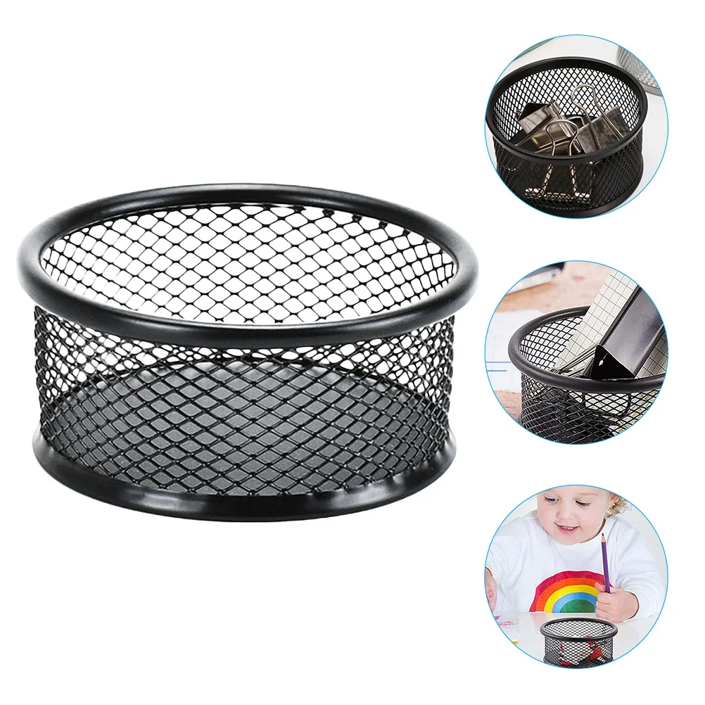 6 Pcs Desk Organizer Paper Clip Holder Paperclip Storage Mesh Paperclips Office Supplies Black