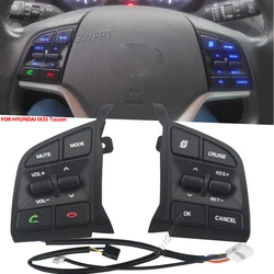 96710D3500 Steering Wheel Remote Control Switch For Hyundai Tucson 2015- 2019 Volume Bluetooth Cruise Control Button Switch