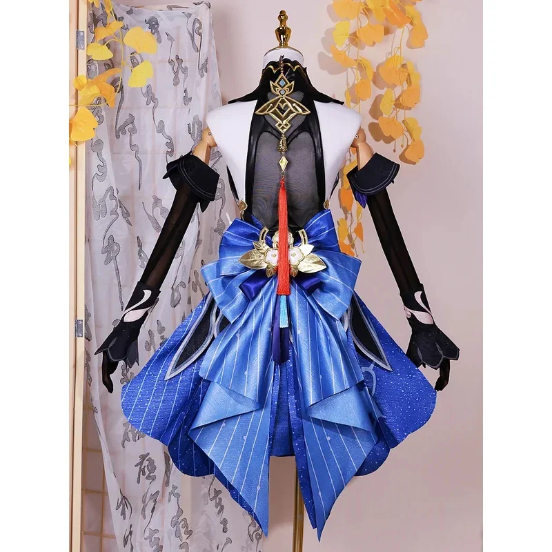 EE01 Auf Lager 2024 Ganyu neues Outfit Cosplay Kostüm Genshin Impact Cosplay Twilight Blossom Gan Yu Komplettset Cosplay Outfit u&0Ww