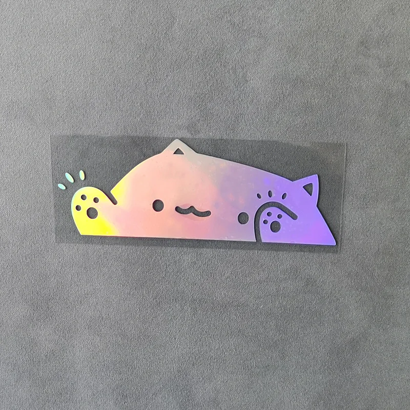 JDM Cute Cat Naklejki samochodowe Wodoodporne DIY Auto Window Body Bumper Trunk Śmieszne naklejki winylowe Dekoracja zbiornika paliwa motocykla — zdjęcie 6