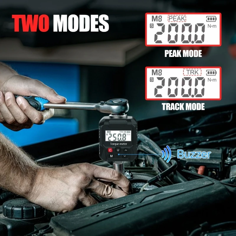 1/2Inch Drive Preset Torque Values Backlit 2-Min Auto-Off for Auto Repair