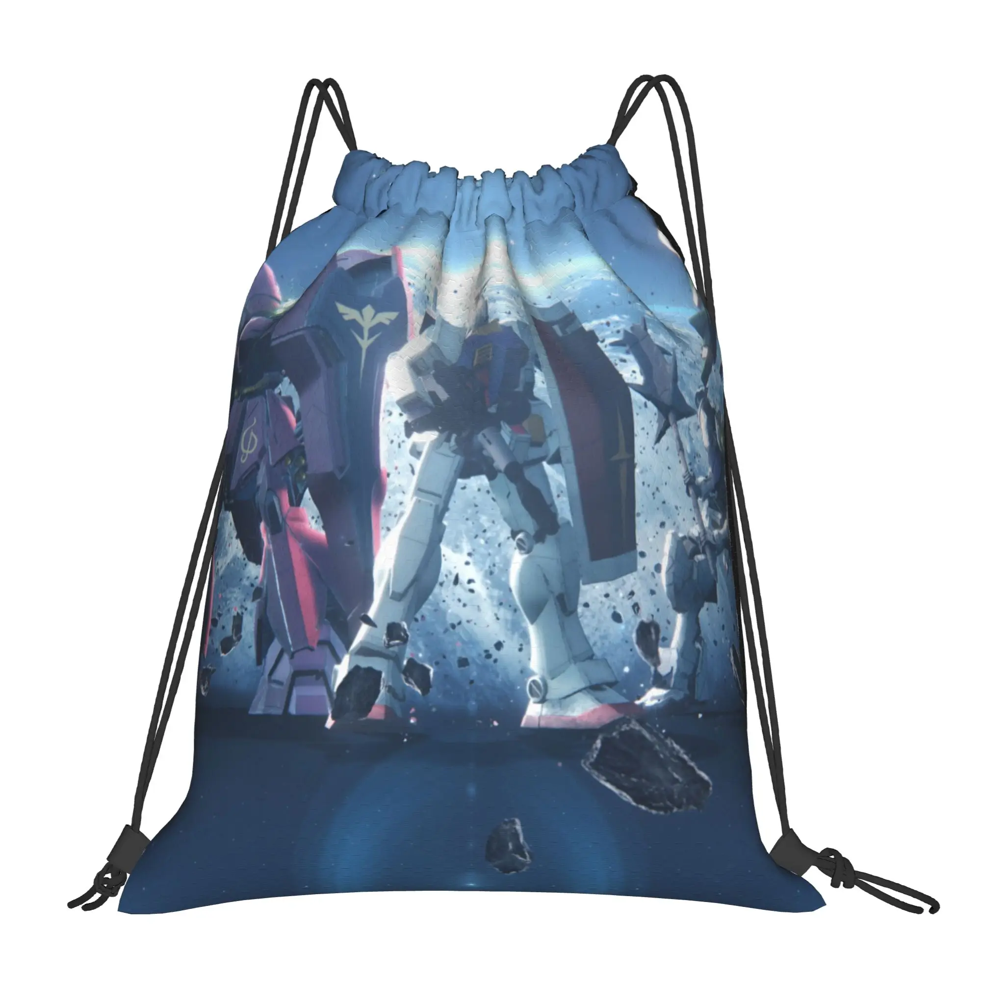 1 pc GUNDAM  Portable Sports Drawstring Bags Storage Backpacks