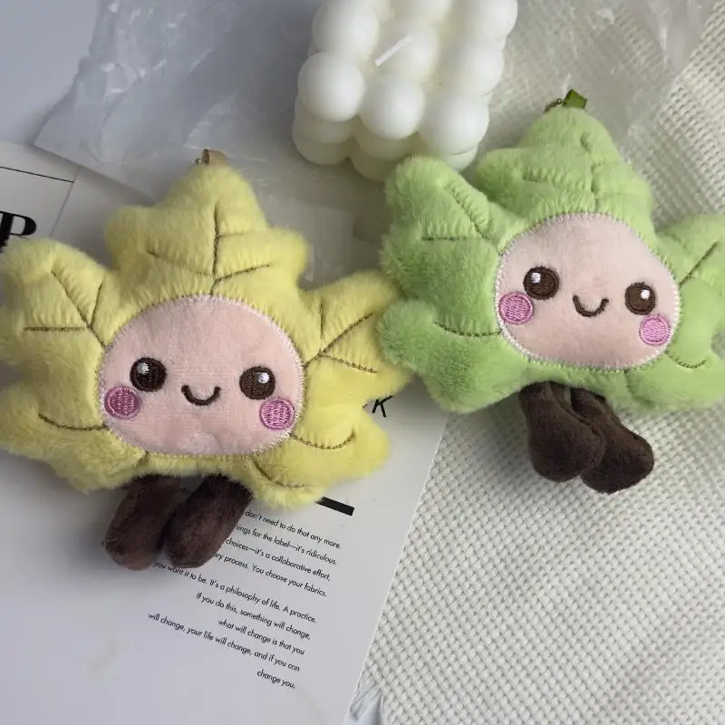 Torebka ślubna, modny dodatek, imitacja liścia klonu, uroczy pluszowy breloczek, prezent dla kolegi/koleżanki