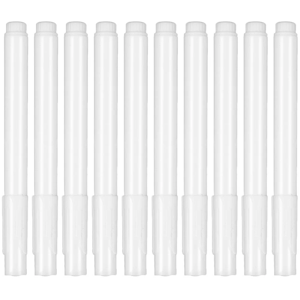 

10pcs Liquid Chalk Markers White For Glass Mirror Wall Blackboard School Office Supplies Portable Drawing Pens Erasable Writing