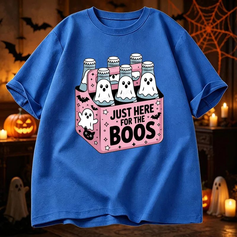 Nur Hier Für Die Boos Shirt Lustiges Halloween Bier T-Shirt Herren T-Shirt Halloween Party T-Shirts Gruselige Party T-Shirts Geschenke – Detail 5