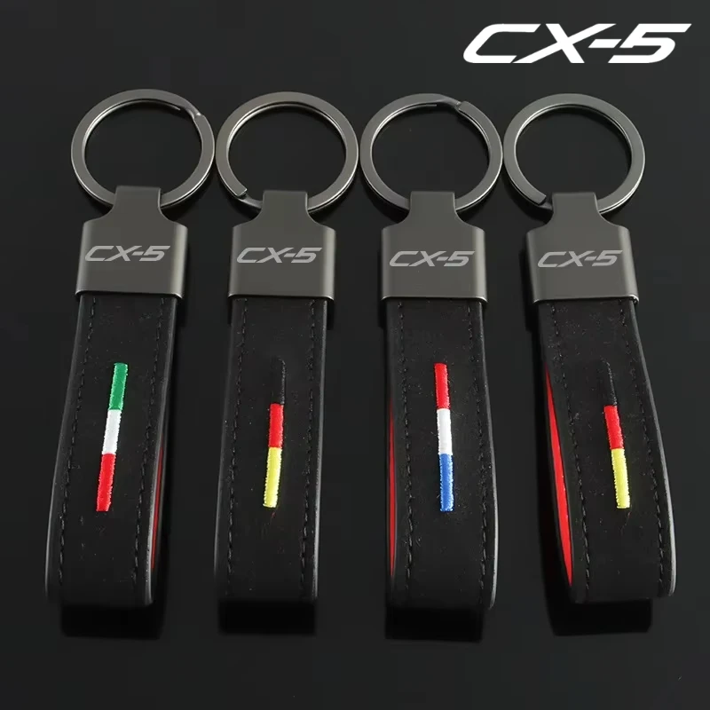 Car Keychain for CX5 CX3 5 CX8 RX8 BT50 CX7 Axela RX7 MX3 MX5 Speed Keyring Key Pendant Key Fob Key Chain Decoration