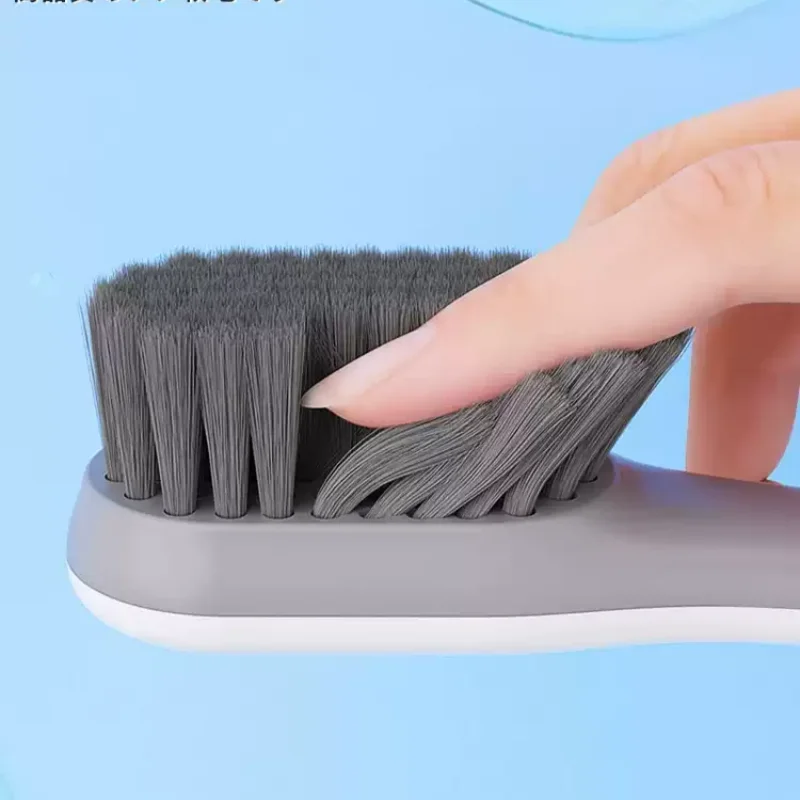 Nylon Bristle Cleaning Brush Set For Shoes And Clothes, Arc Handle Design Less Effort, Durable Corrosion Resistant Scrub Brushes
