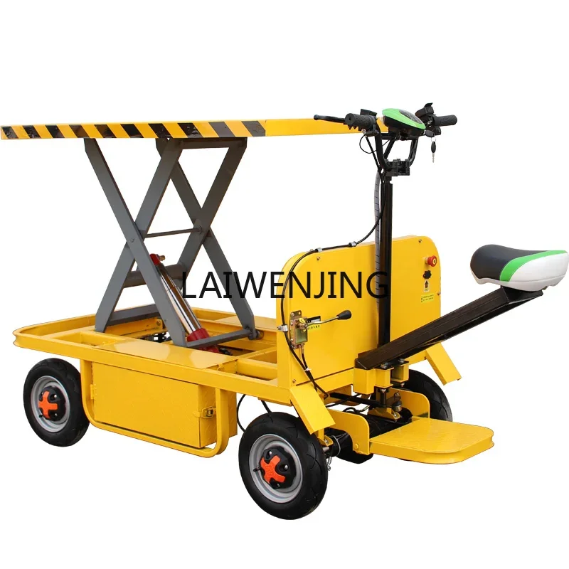 

LYN electric flat lift scissor mobile platform four-wheel transporter handling load king