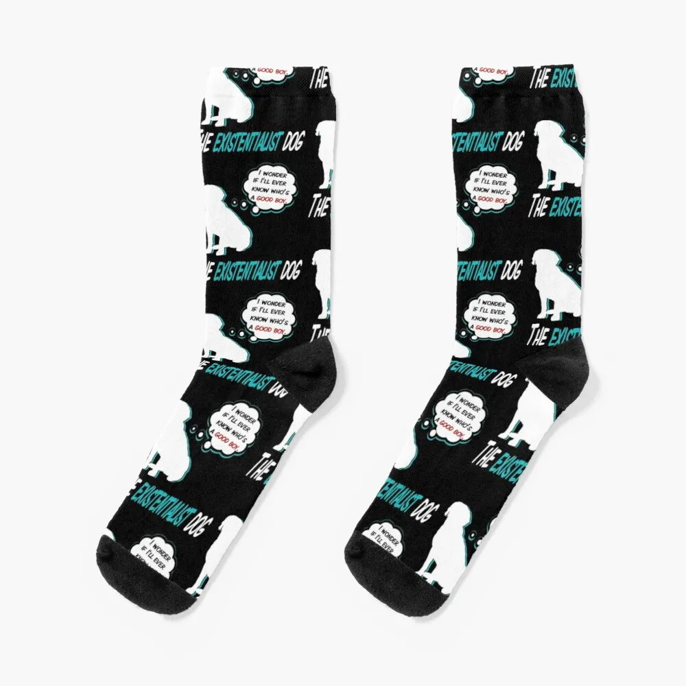 

The Existentialist Dog Socks Men'S Winter Socks Socks Winter Funny Man Socks