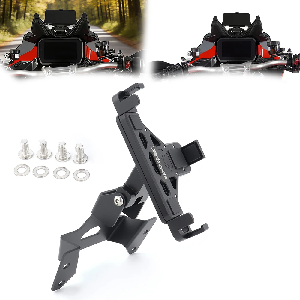 

Motorcycle GPS Mount Phone Holder GPS Navigation Bracket Multistrada V4/V4S 2021-2025 V4 RS/V4 Pikes Peak/V4 Rallly For Ducati