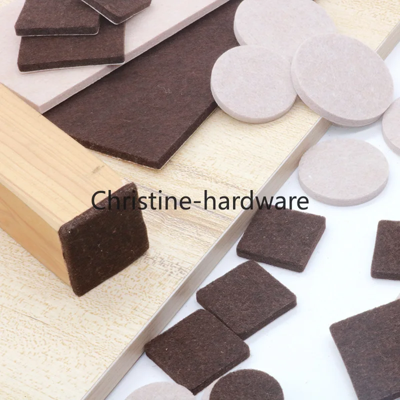 

18-128 шт. войлочные накладки на ножки стульев, толщина 5 мм, защита от царапин для пола, бесшумные, нескользящие, самоклеящиеся, аксессуары для мебели DIY