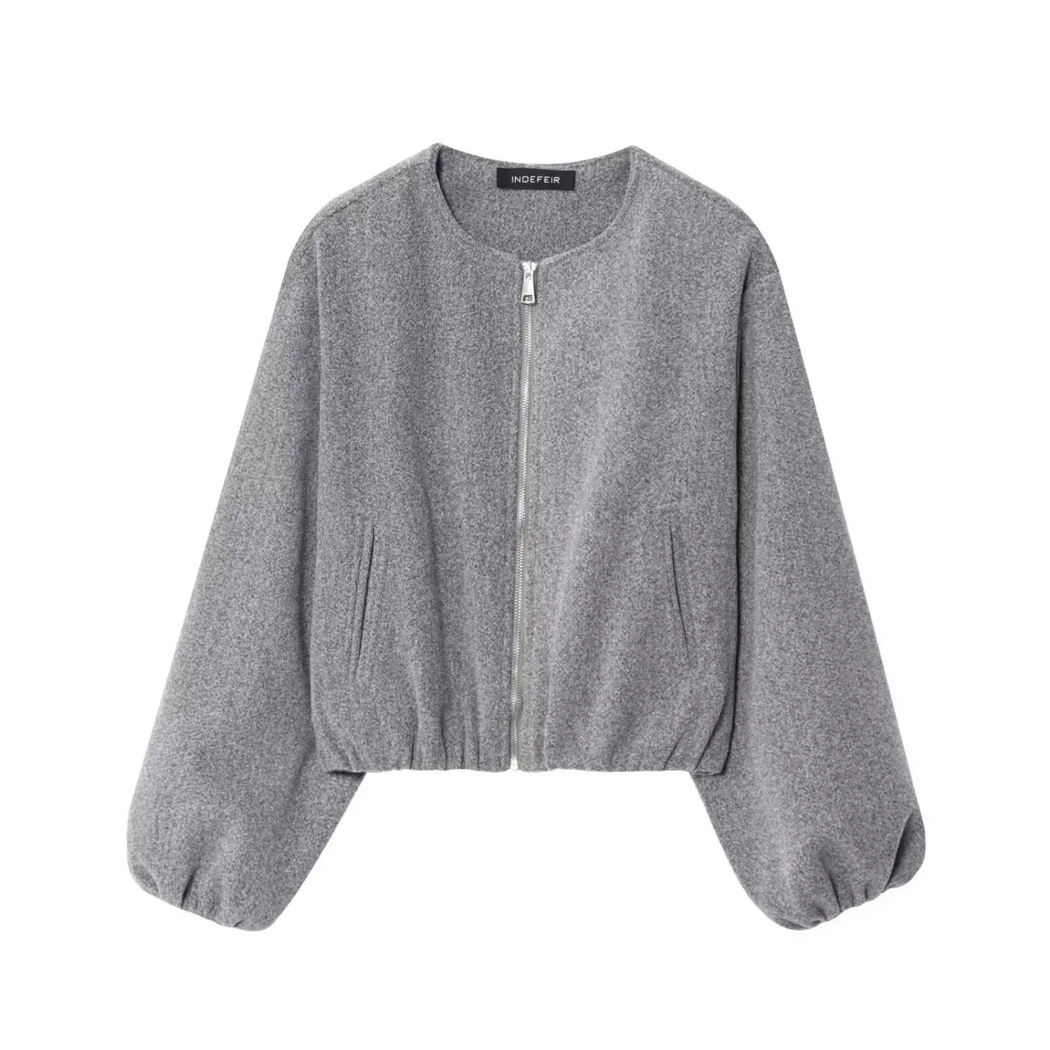 

Fall 2025 New Women's Soft Pilot Jaet Coat Simple Faion Long Sve Woolen Outerwear Ele Lady's Clothing