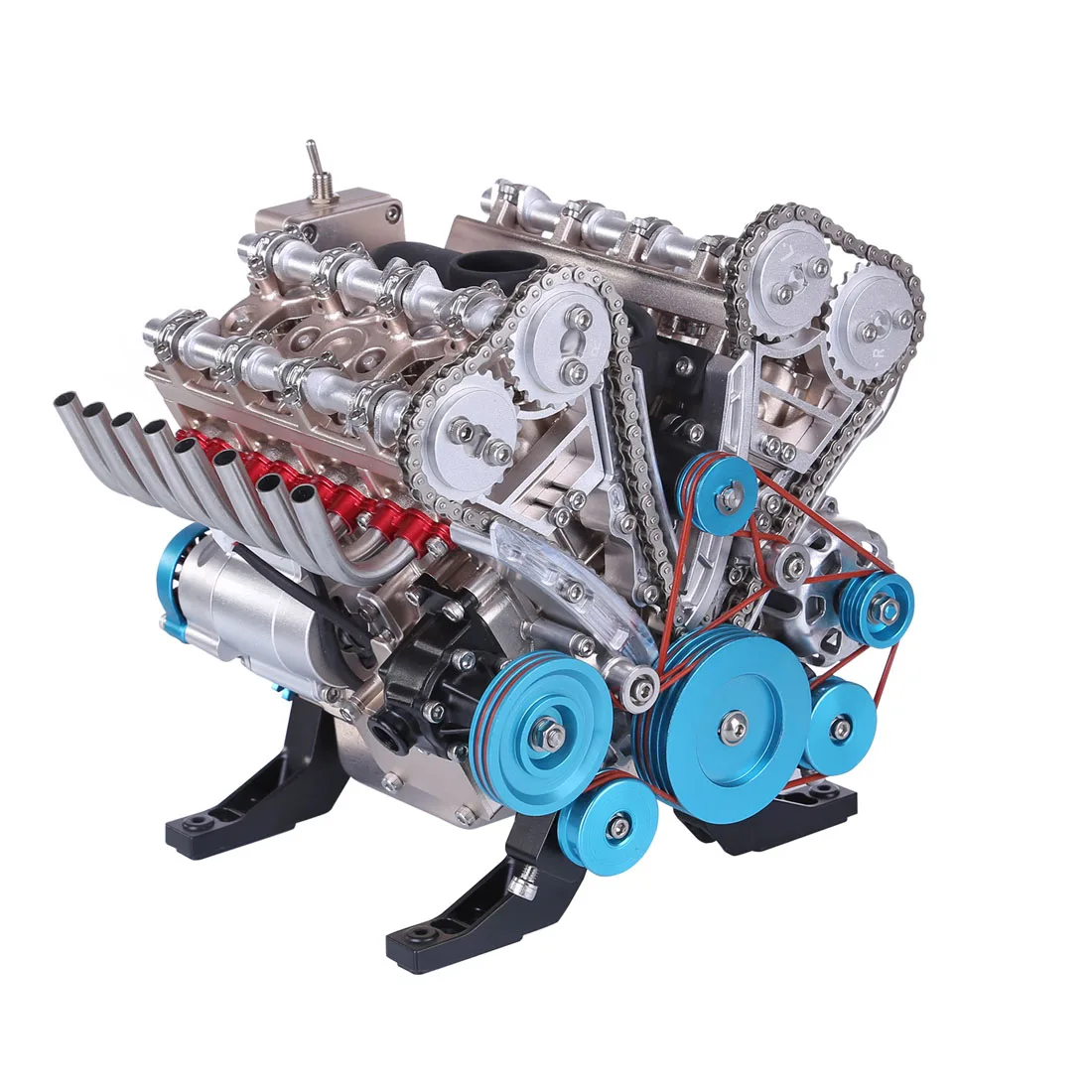 STEM Toy 1:3 V8 Engine Model Metal Mechanical Engine Science Experiment Physics Toy for Children Educational Toys Gift