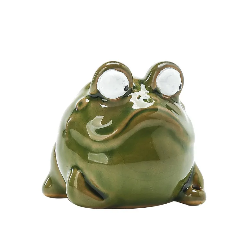 

ceramic small frog golden toad thread incense insert sandalwood incense stove household desktop ornament incense holder