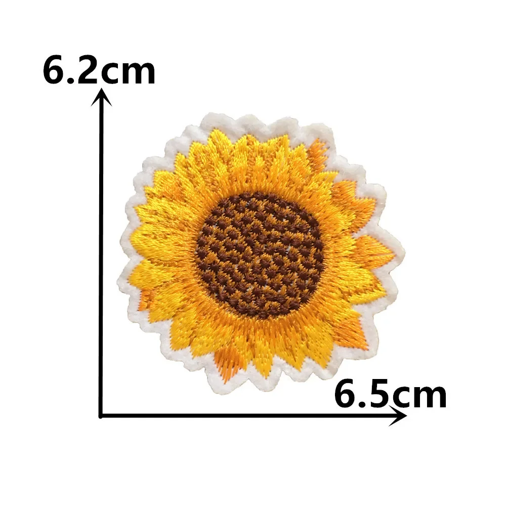 Plant flower pattern embroidery sewing fabric patch DIY hot melt adhesive ironing decorative clothing accessories patch