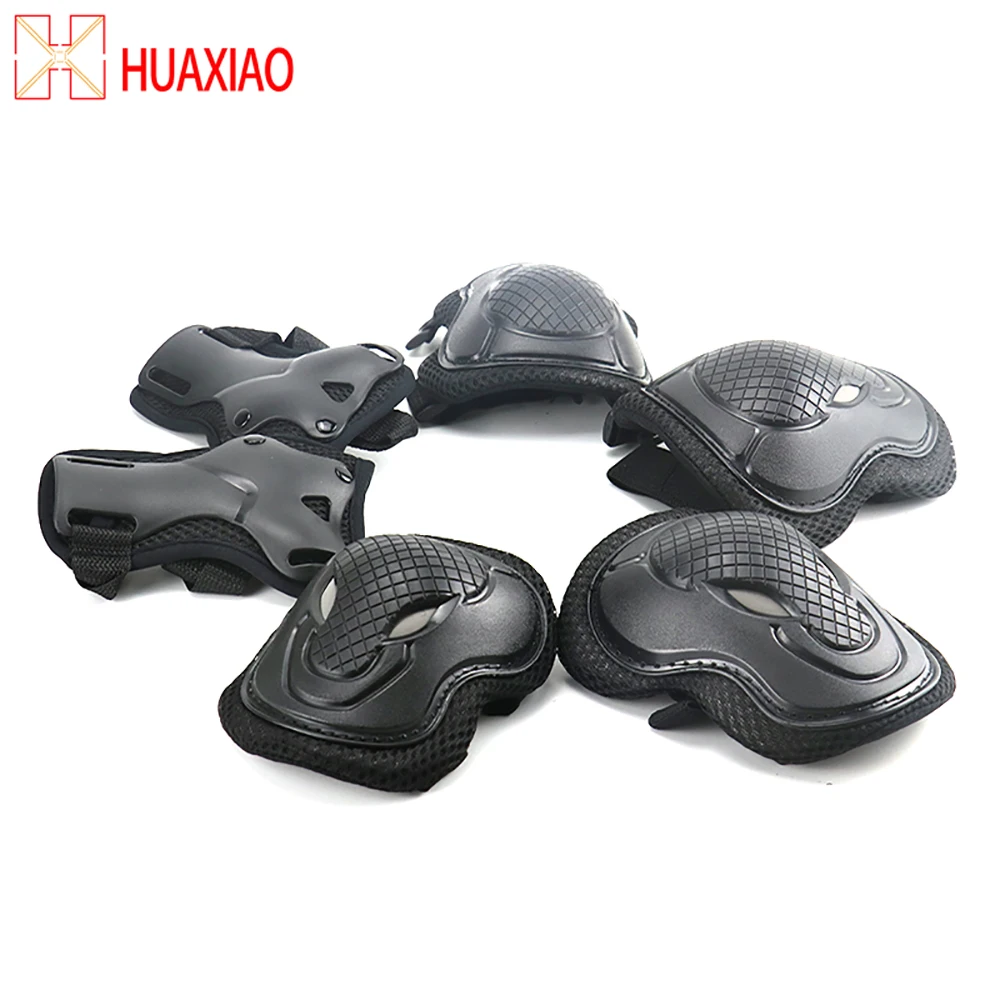 

6pcs/set Skating Protective Gear Set Elbow pads Bicycle Skateboard Ice Skate Roller Bike Knee Protector For Adult Kids Men Women