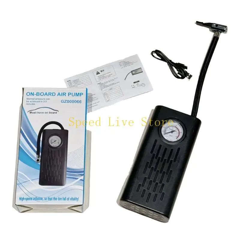 547C Heavy Duty ABS Car Air Pumps Wireless with LCD Screen for Auto Bike Travel Use