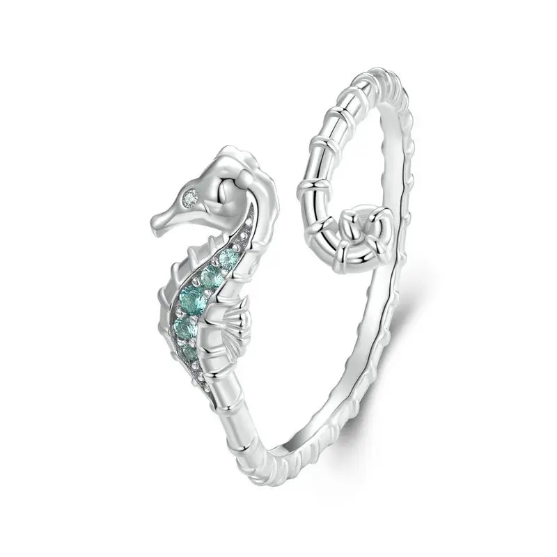 Women's 925 Sterling Silver Ocean Animal Stackable Rings