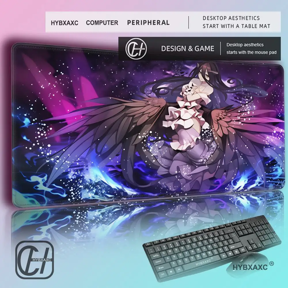 

O-verlord Mouse Mats Mousepad Large Anime Gaming Accessories Mause Pad Kawaii Carpet Cabinet Keyboard Deskmat коврик для мыши