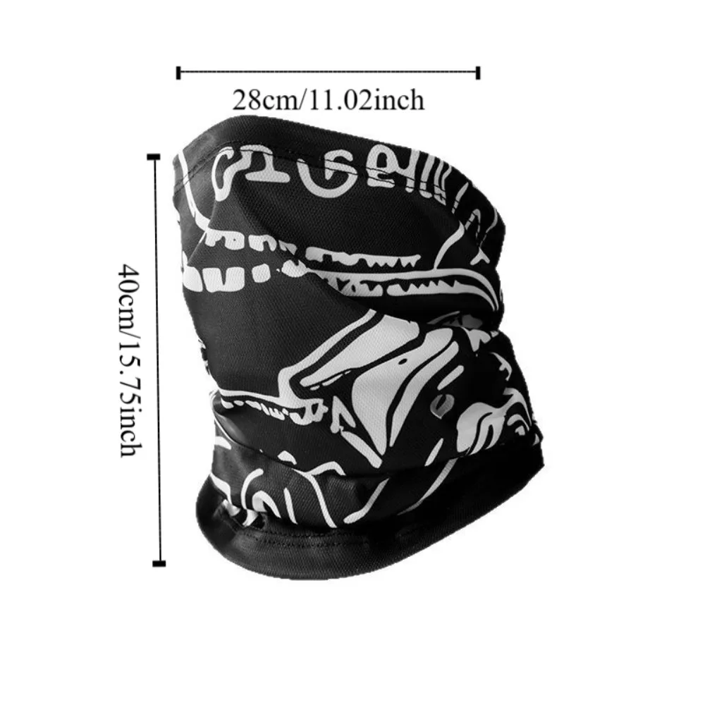 통기성 UPF50+ 선 스크린 마스크 얇고 가벼운 얼음 실크 마스크 풀 페이스 커버 땀 흡수 UV 보호 마스크 야외