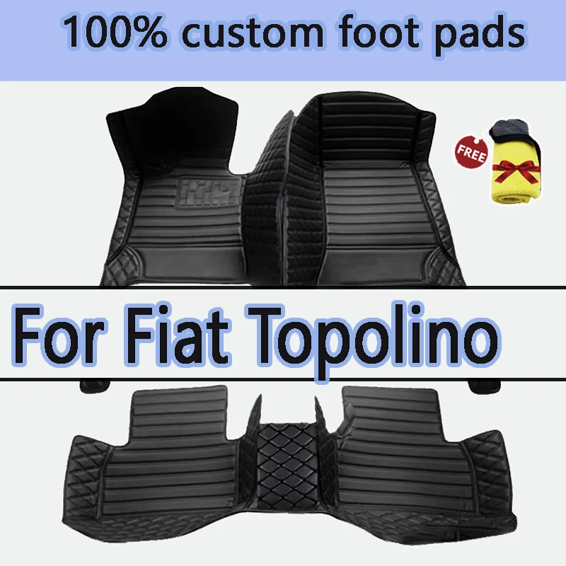 Car Floor Mats For Fiat Topolino 500 2012 2011 Auto Interiors Accessories Styling Custom Foot Rugs Products Replacement Parts