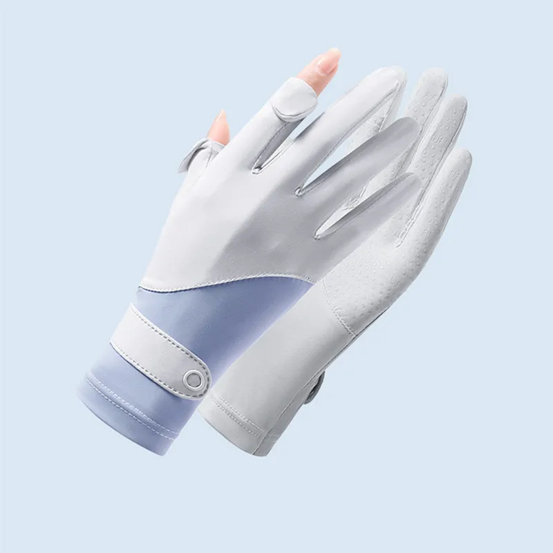 

Women's Sunscreen Ice Silk Gloves Women's Summer Sunscreen Gloves Fashion Cycling Driving Running Gloves Thin UV Protection Glov