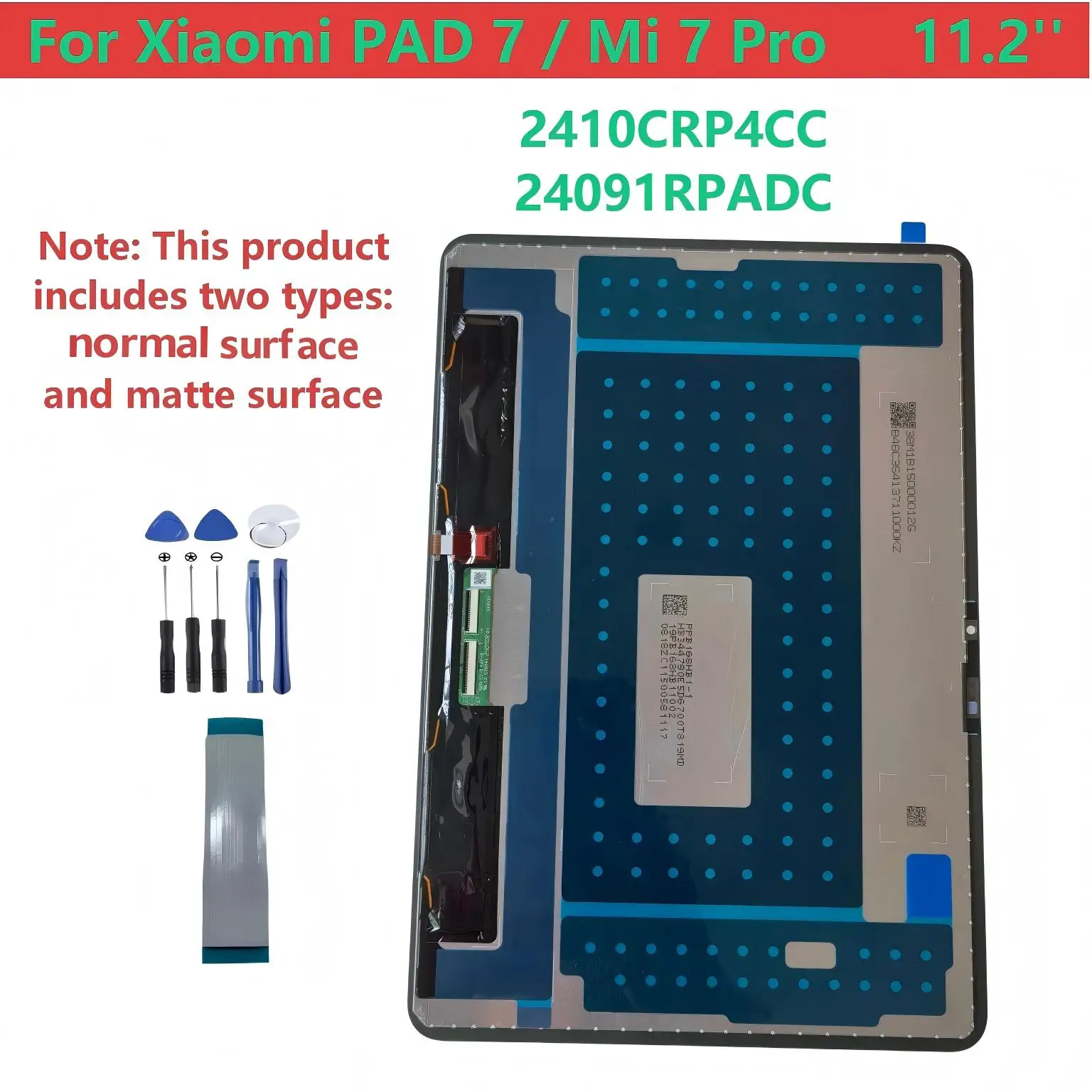 AAA For Xiaomi Pad 7 / 7 Pro LCD Display Screen Touch Panel Digitizer Replacement For Xiaomi Pad7 Pad7Pro 2410CRP4CC 24091RPADC
