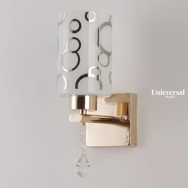 

Modern NEW TU minimalist glass wall lamp single head bedside aisle lamp living room bedroom home decoration wall lamp