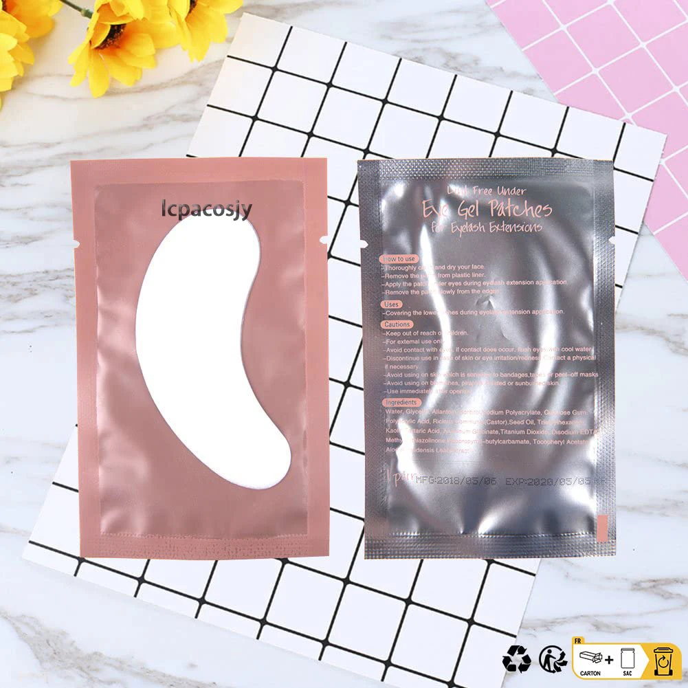 lcpacosjy Eyelash Extension Paper Patches for Building Eye Lashes Grafted Eye Stickers Patch Korea Under Eye Pads Make Up Tools