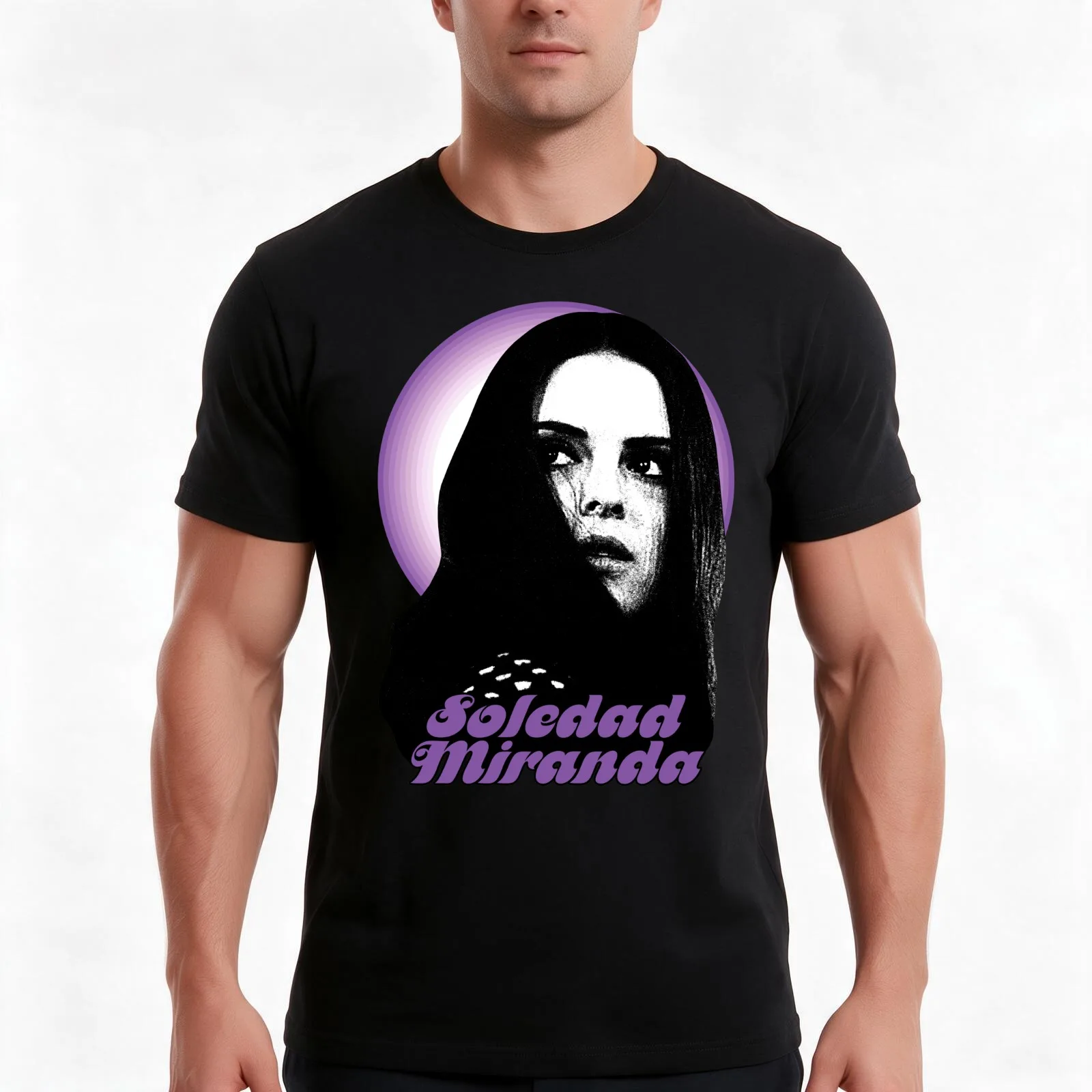 Soledad Miranda : Eugenie T-Shirt, Summer Casual Cotton Tee, Oversized Streetwear Tops, Vintage Graphic Print, Unisex Men Women