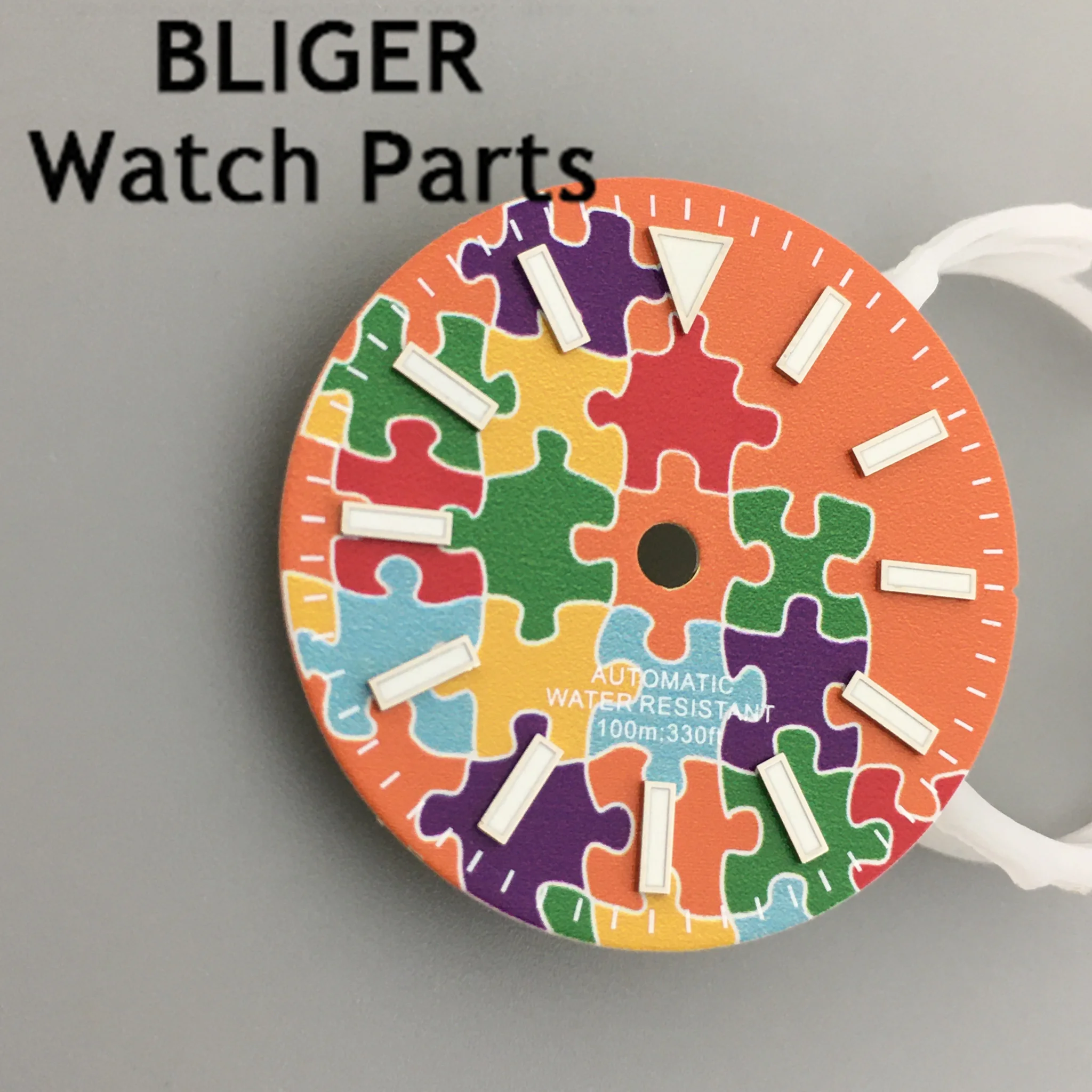 BLIGER 29 مللي متر ساعة برتقالية مينا مضيئة تناسب NH35 NH36 ETA2824 2836 ميوتا 8215 DG2813 3804 حركة