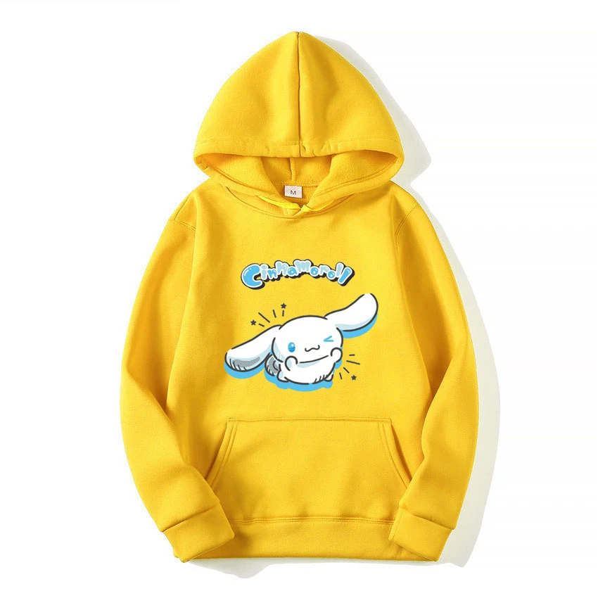 Cinnamoroll Cartoon Anime Men Pullover Tops 2025 Fashion Women Hoodie Casual Spring Autumn Couple Sweatshirt Clothes