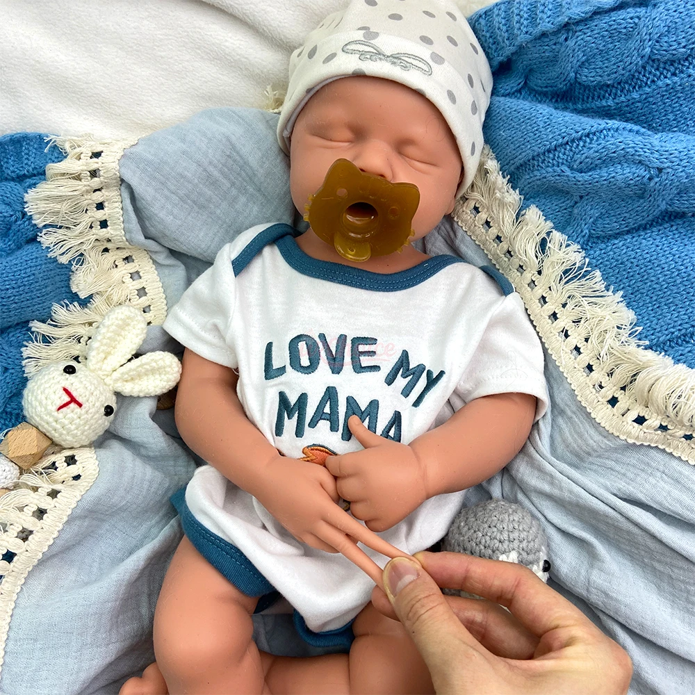 Full Silicone Reborn Baby Girl/Boy Loulou Weighted Realistic Hand Painted Details Doll Anatomically Correct Artist Quality Toy