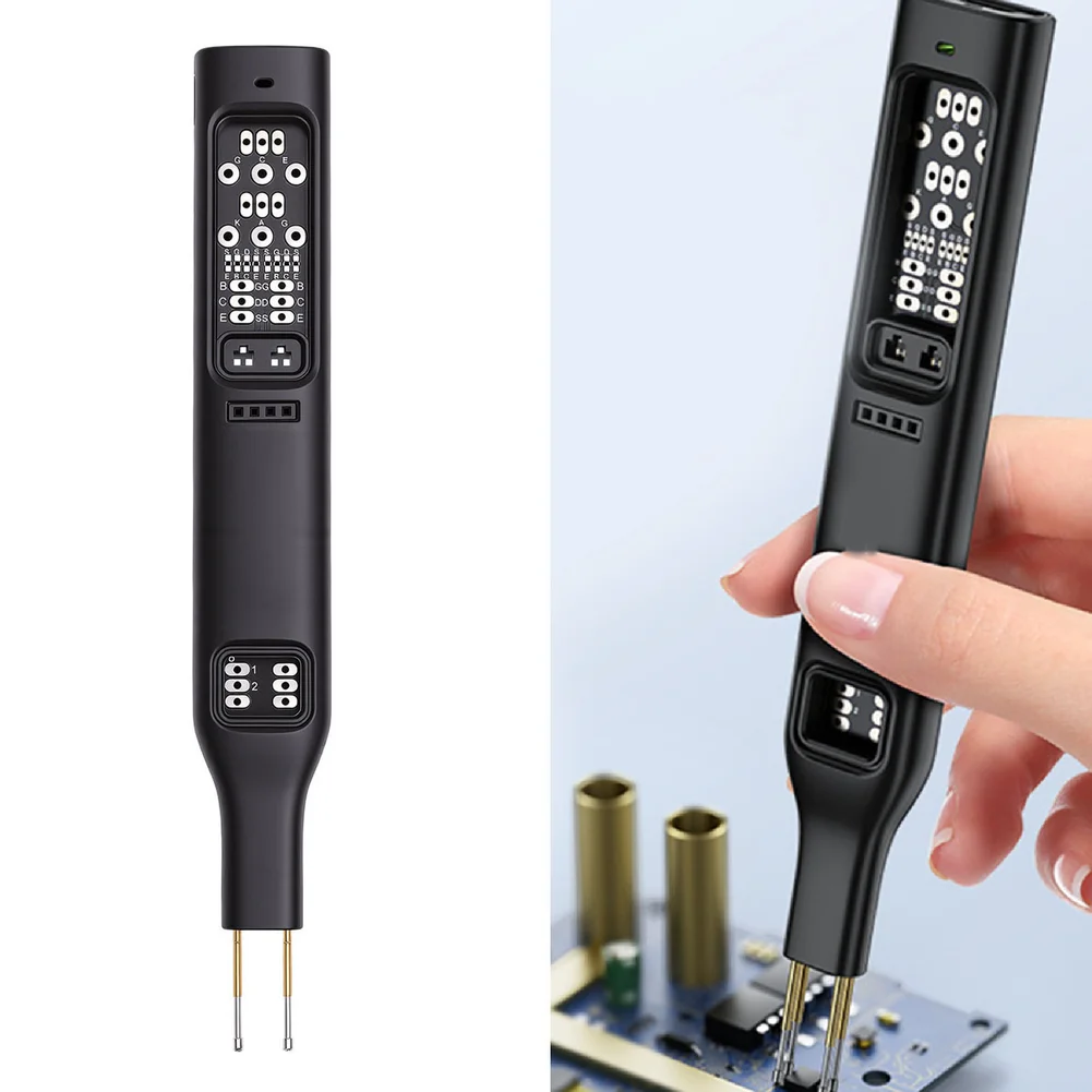 Component Diagnostic Optocoupler Tester For Circuit Board Repair Automatic Testing LED Indicator Display Retractable Probes