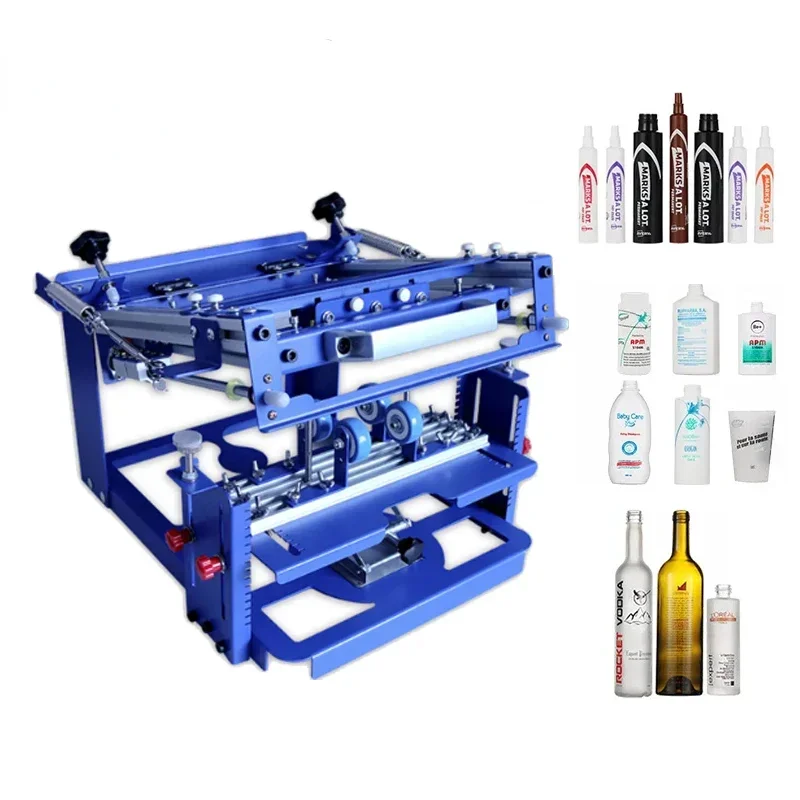 Manual Tube Manual Textile Rotary Screen Printing Machine Plastic Cup