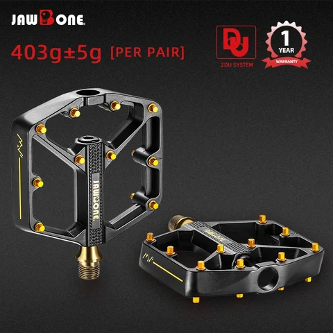 Jawbone 2023 pedais de bicicleta mtb, pedais planos de alumínio ultraleve 9/16 ", plataforma de rolamento selado, acessórios de ciclismo