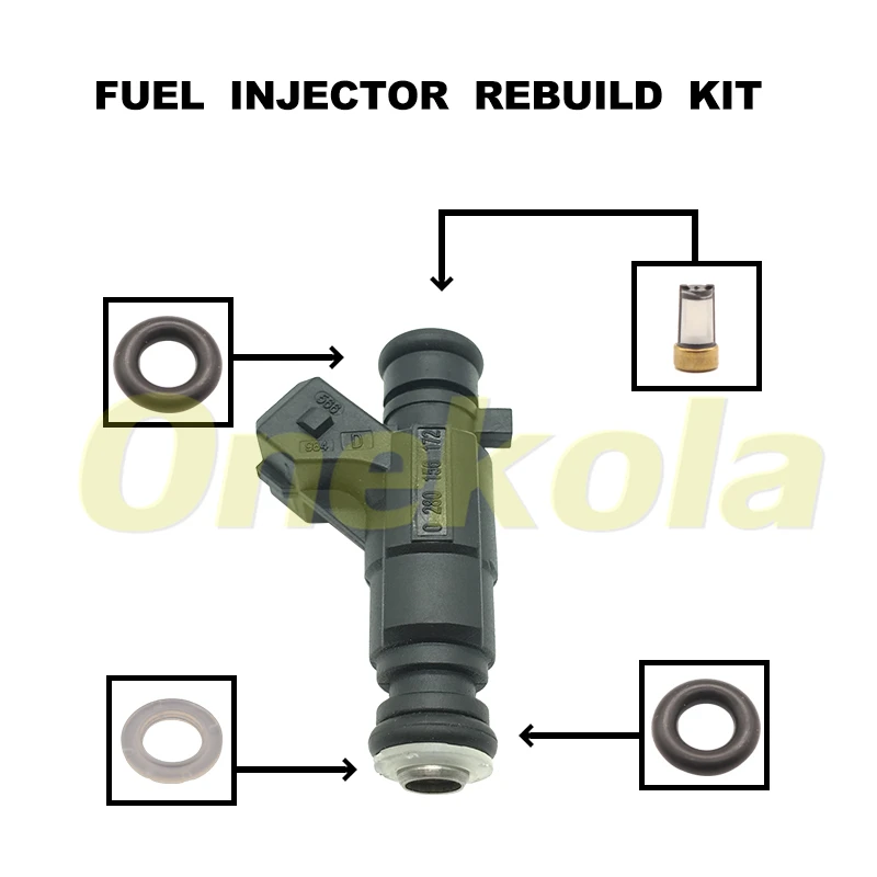 

Fuel Injector Seal O-Ring Kit Seals Filters for Hafei Lobo Zana 0280156172