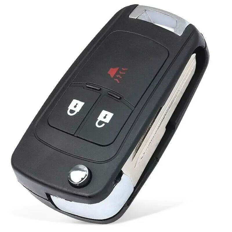 KEYECU 3 Button Fob Flip Remote Car Key Shell Case for Chevrolet Spark 2012 2013 2014 2015 2016