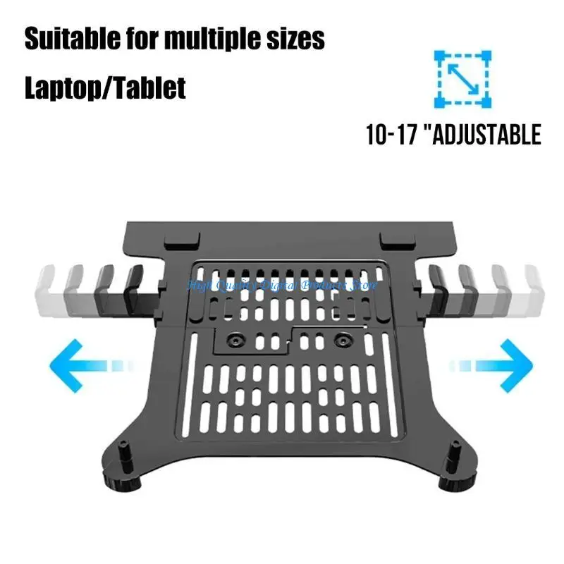 U2JE Laptop Clamp for Monitors Arms Easy Install VESA Standard Cooling Laptop Tray