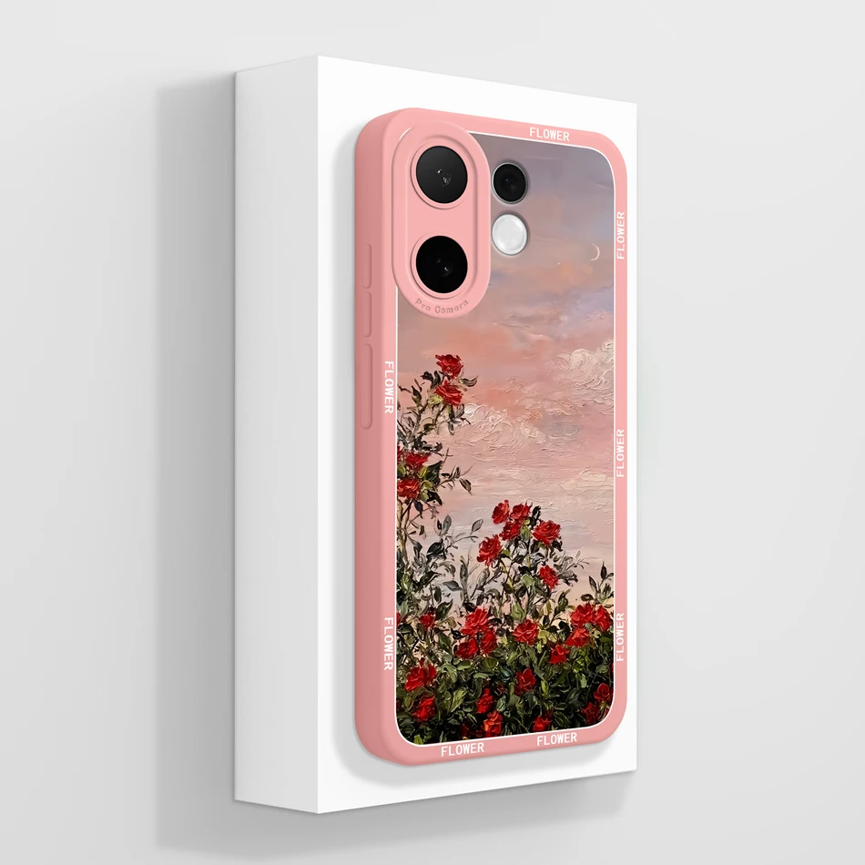 حافظة هاتف لهاتف Vivo V60 Lite 5G على شكل فراشة وردية ناعمة وناعمة من السيليكون السائل غطاء مضاد للسقوط لهاتف Vivo V 60 غطاء خفيف الوزن